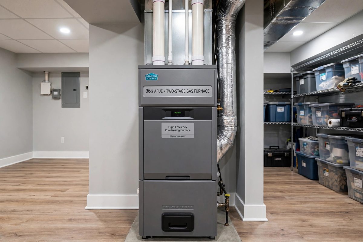 Modern two-stage gas furnace